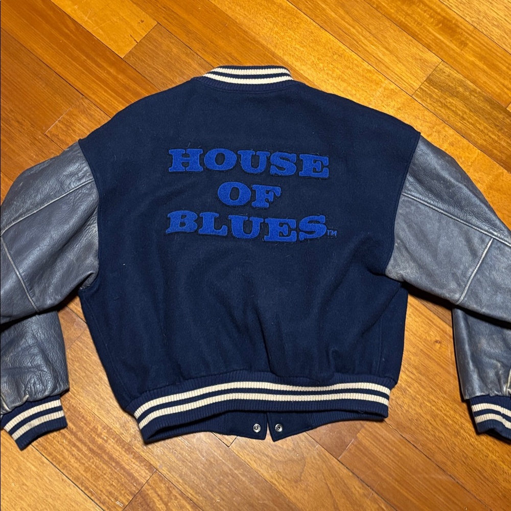 Blue and Gray house of blues Varsity Jacket - Picture 8 of 8